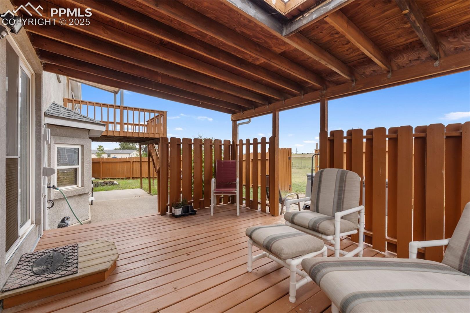 Covered deck for outdoor entertaining