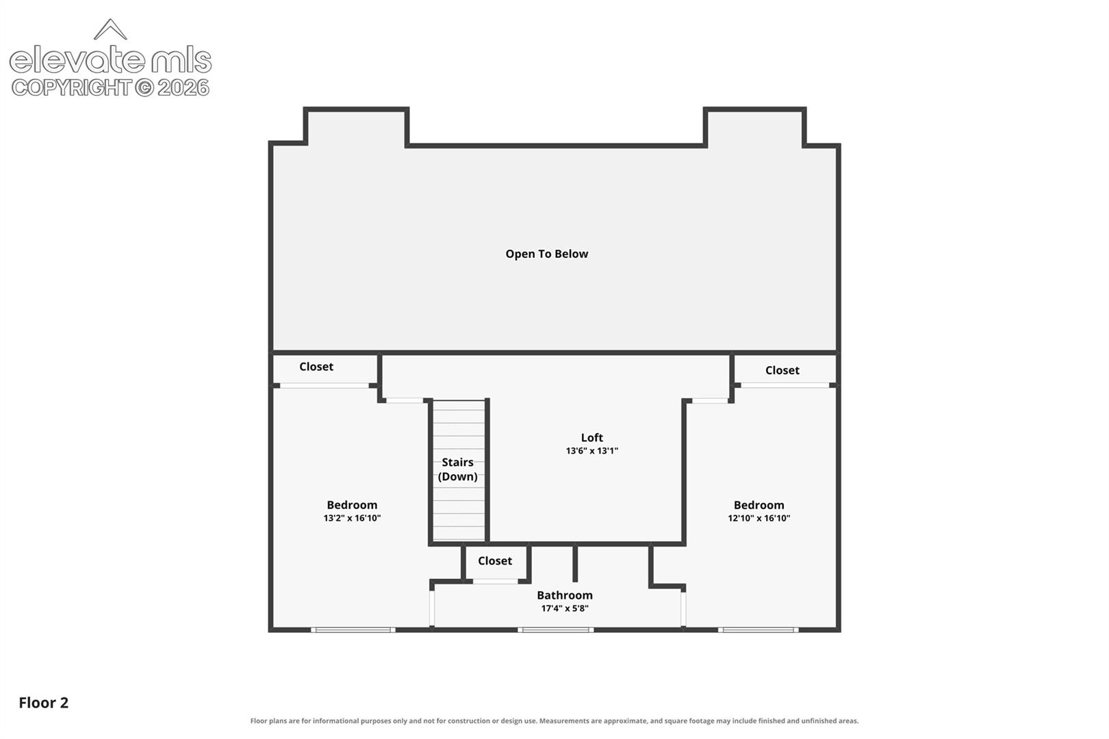 Upper Level Floor Plan