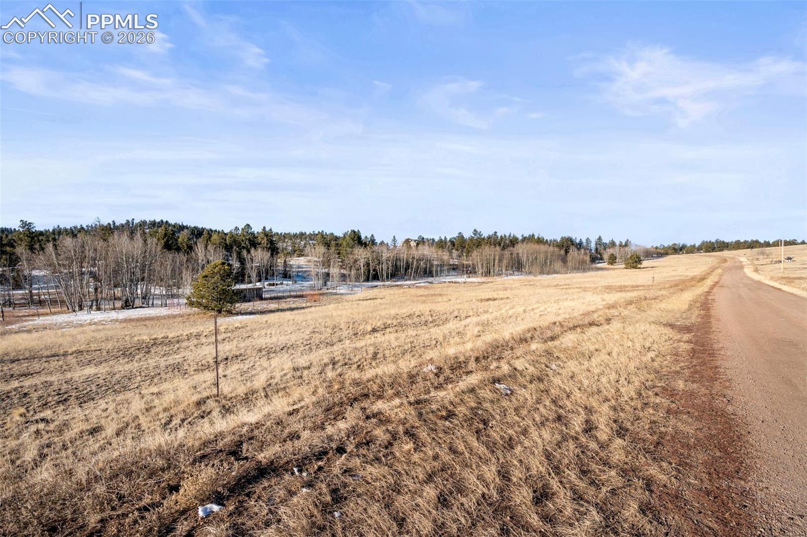 View of yard featuring a view of rural / pastoral area