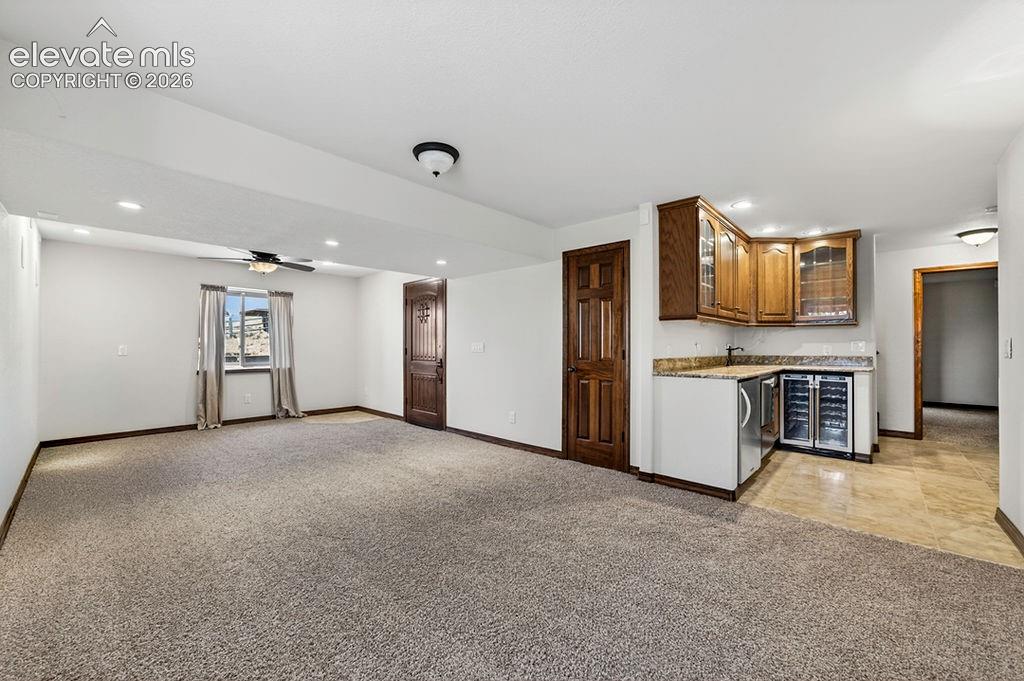 Basement recreation room/family room
