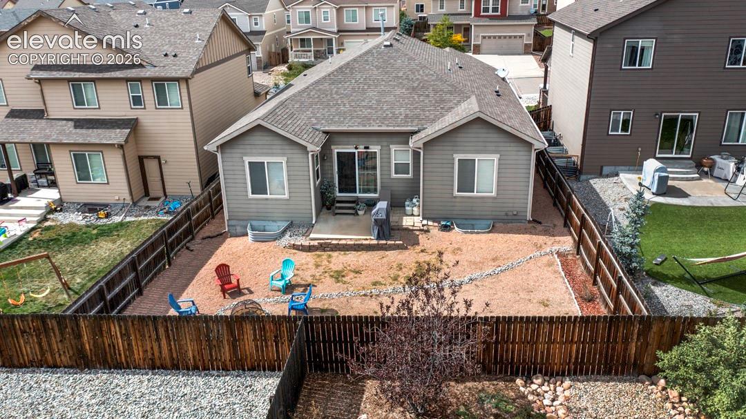 Fully fenced, low maintenance back yard