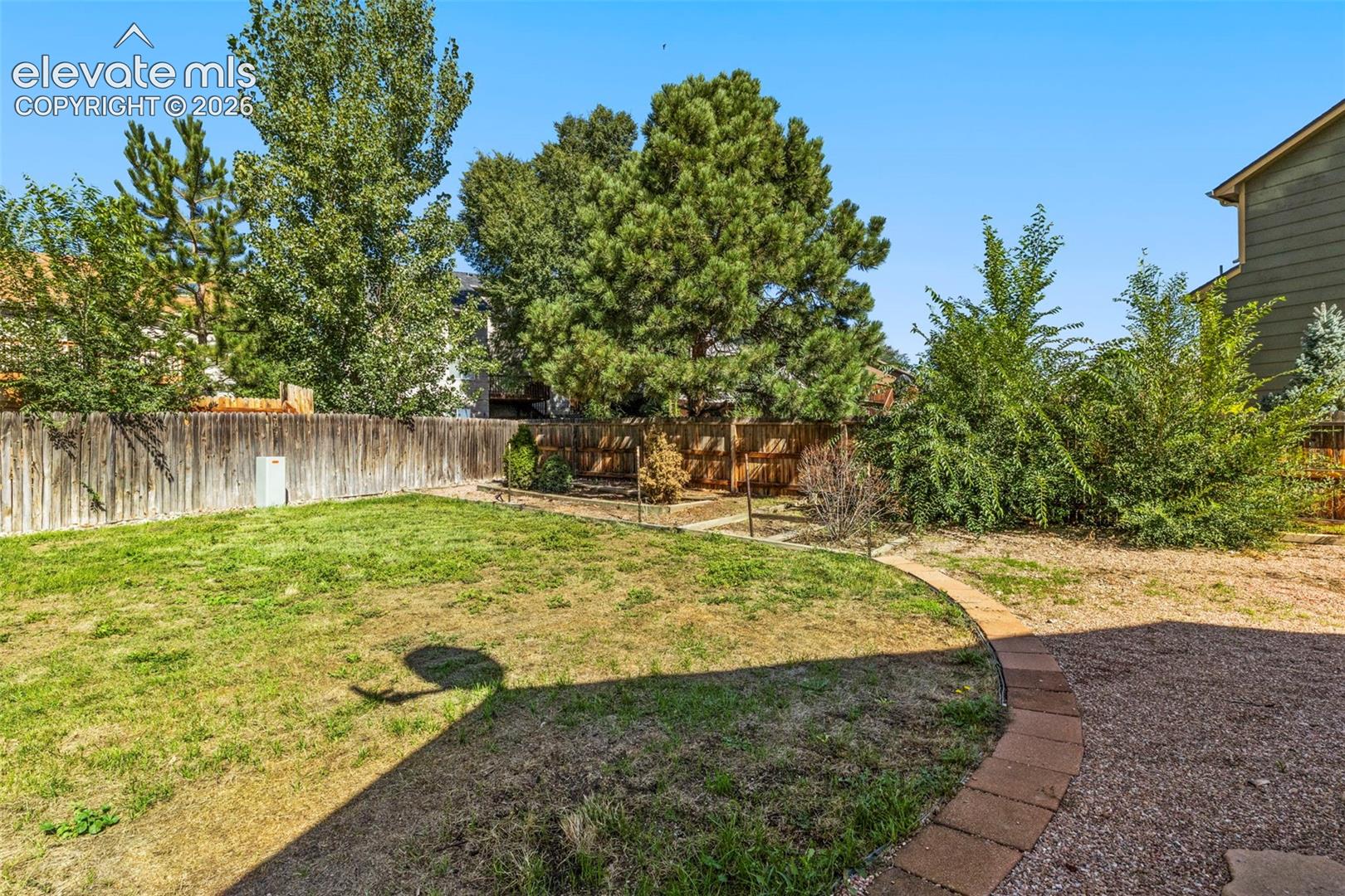 Huge back yard!