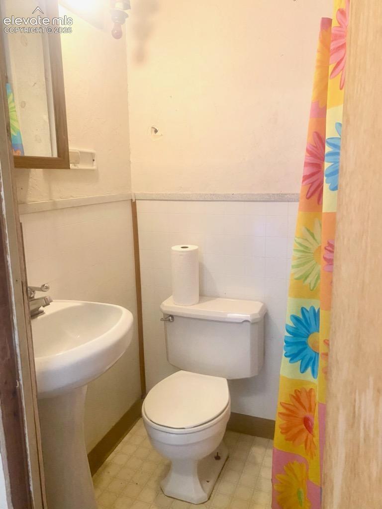 3/4 bath off shop area