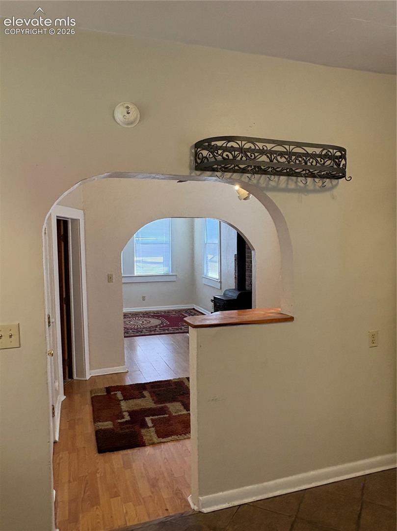 Another view from kitchen into living area