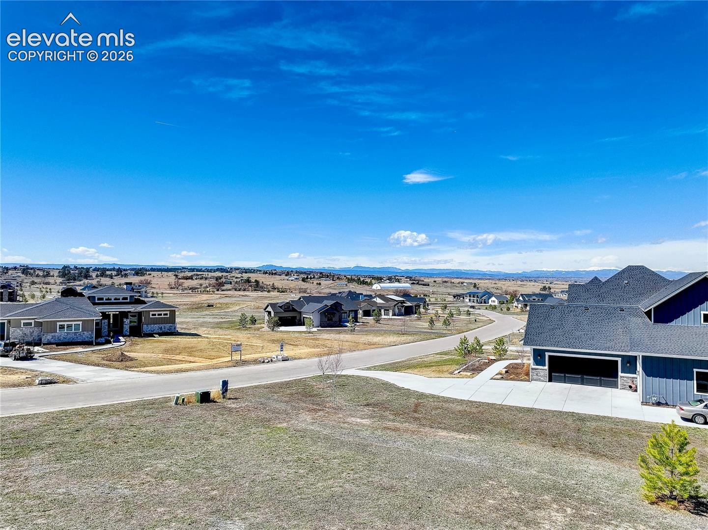 Luxury residential enclave with Western views from the middle of the lot.