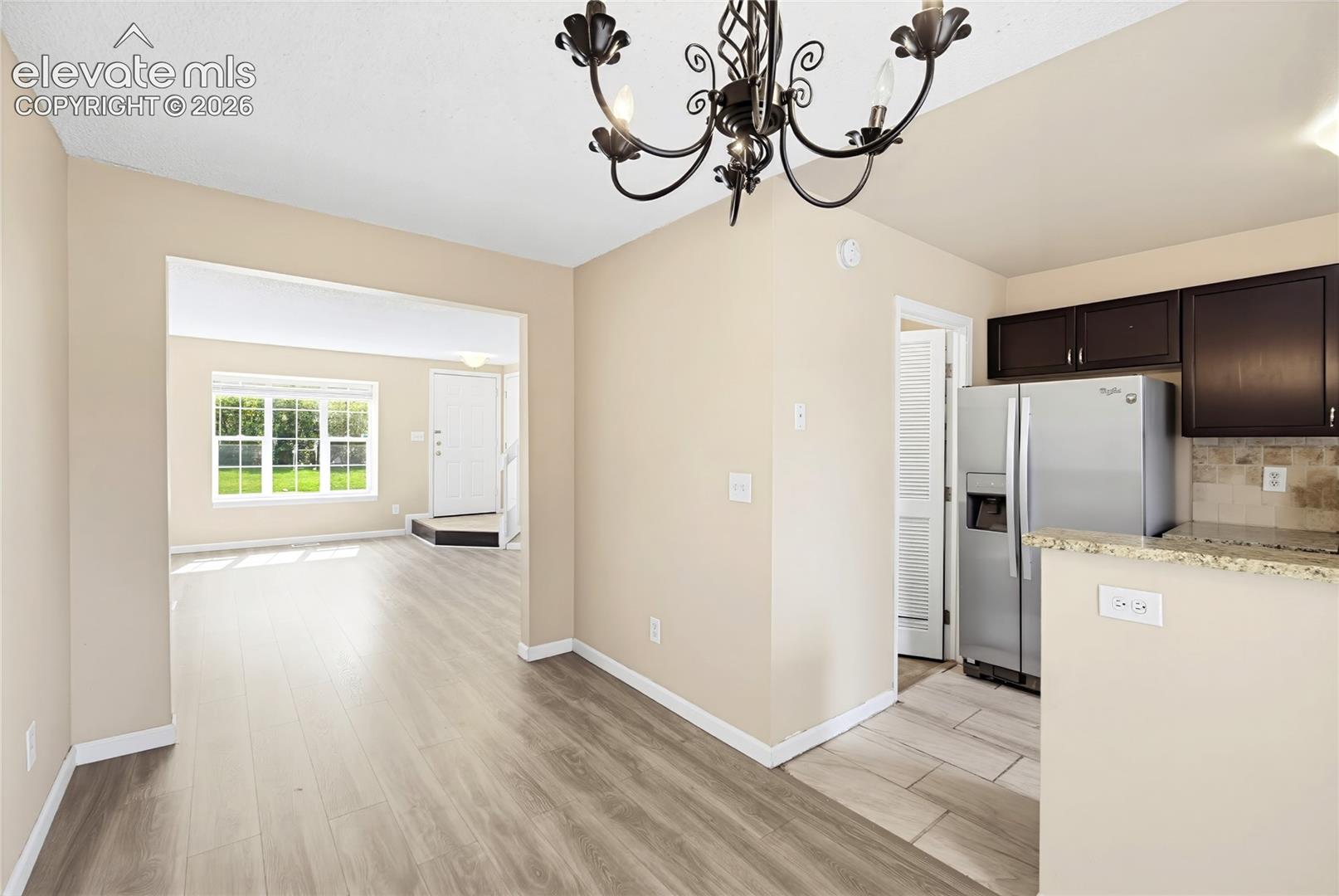 Dining Area with views into the Living Room.