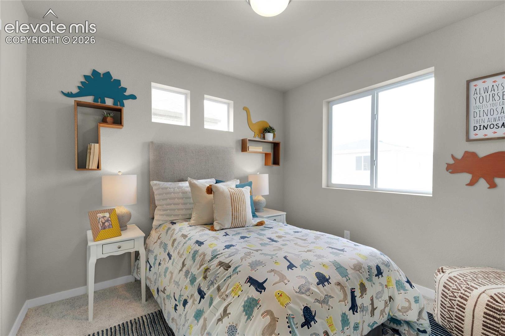 Neutral wall color with a light fixture on the ceiling
*photos of a model home*