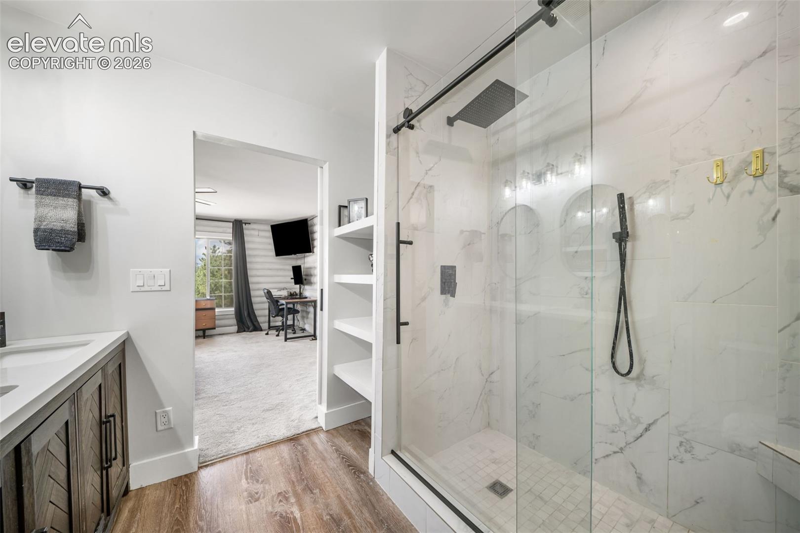 Oversized walk in Spa shower