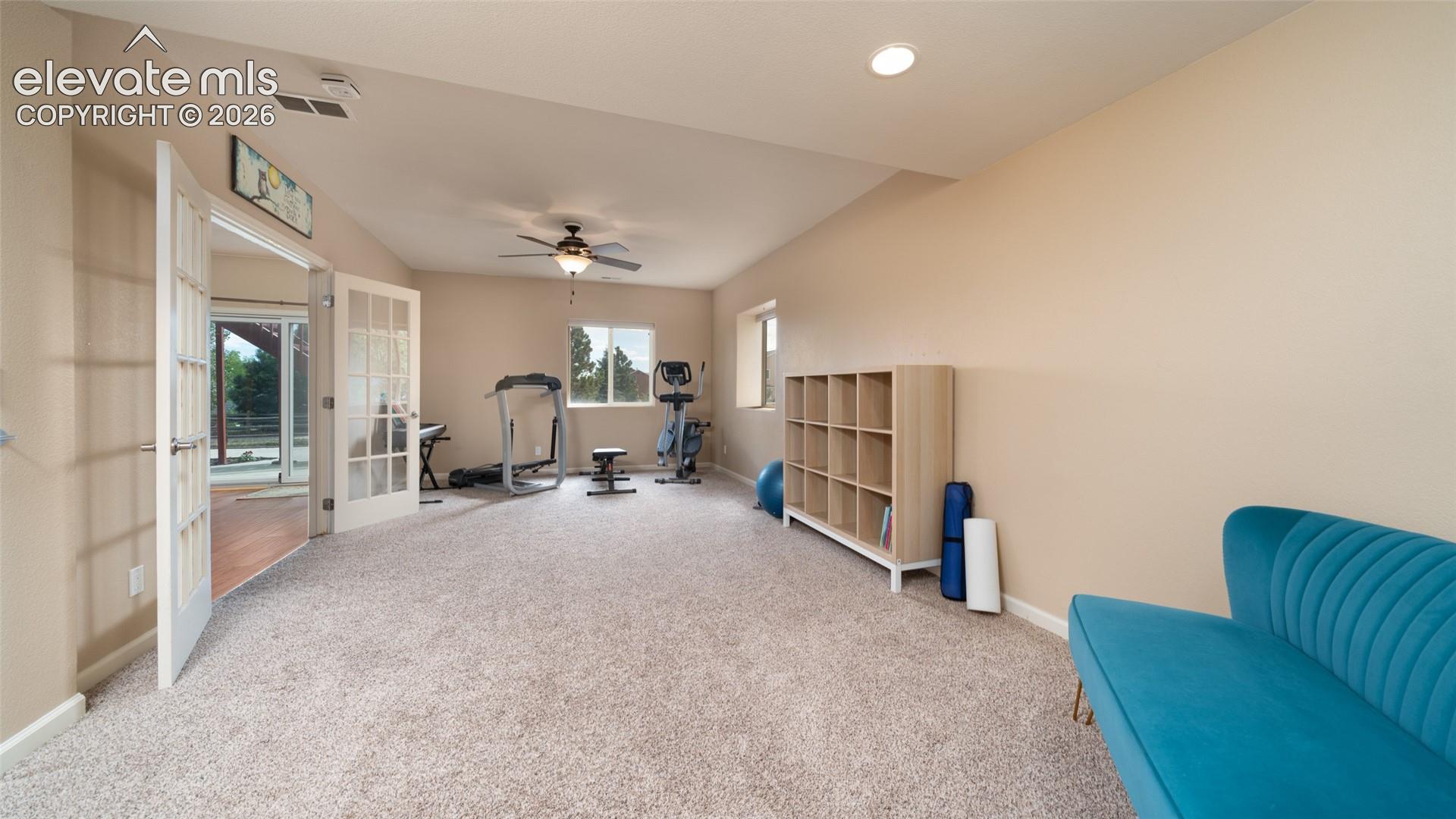Bedroom, exercise, crafting