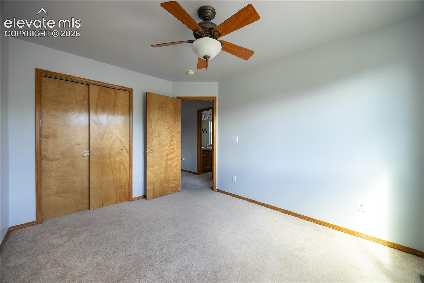 Neutral carpet flooring