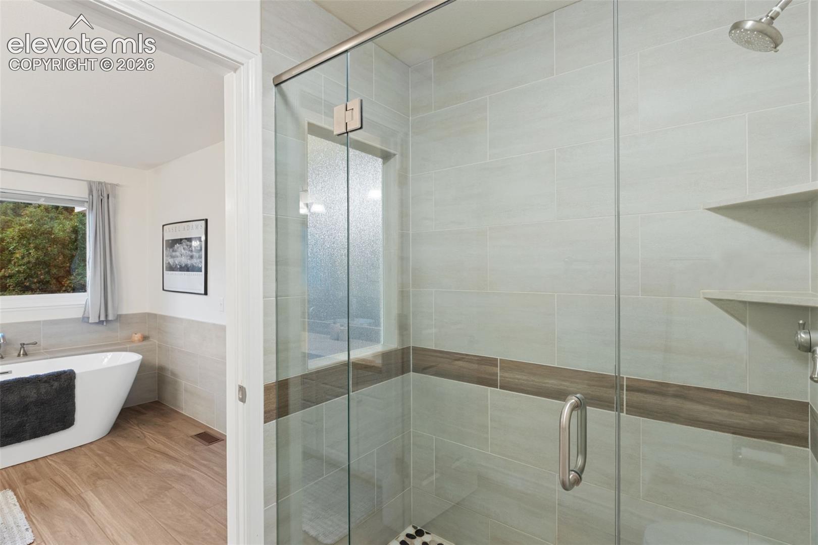 Upper Level Main Bathroom with Stand Up Shower 