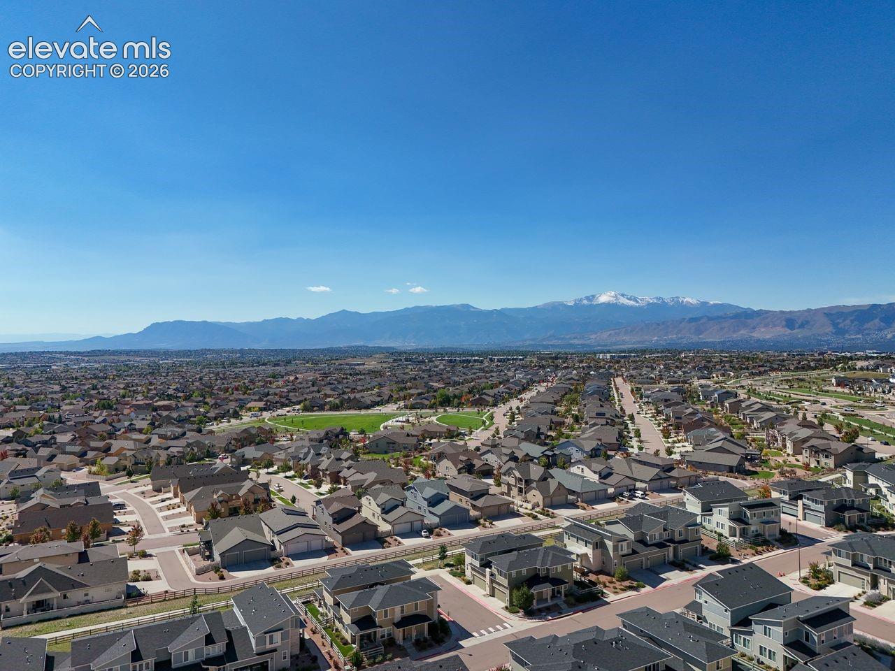 Drone shot from up above