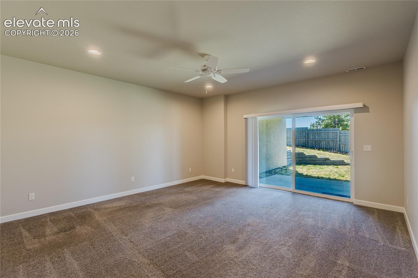 Living area in basement