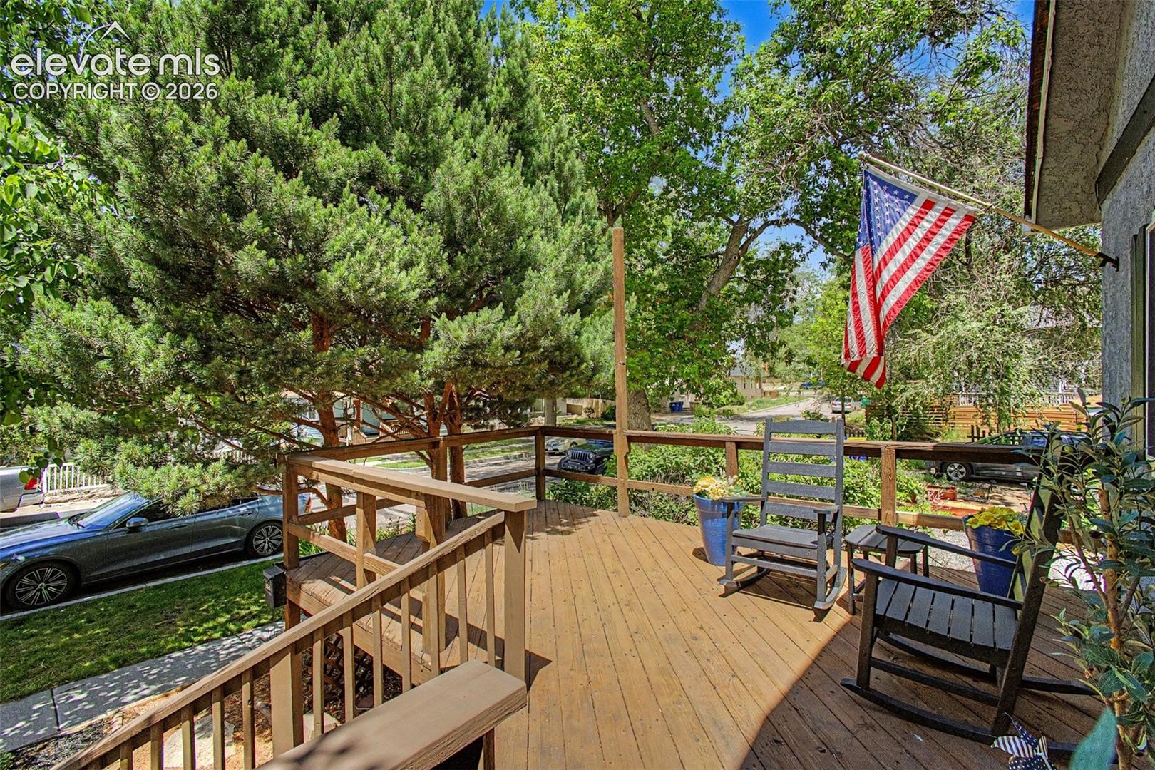 Beautiful wood deck!