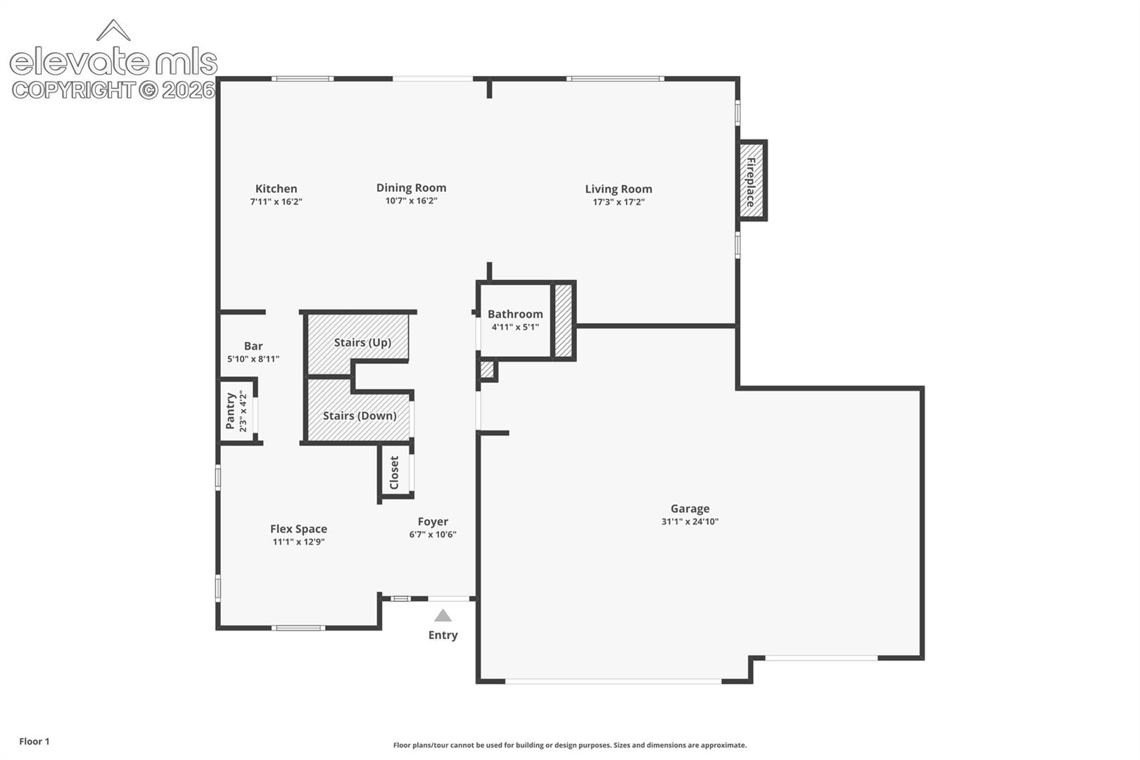 main level floorplan