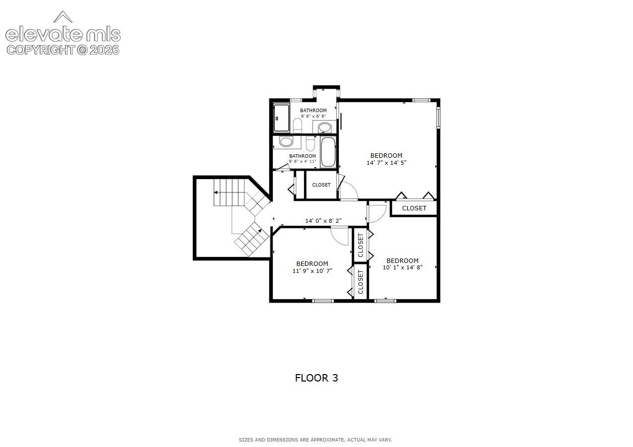 Floor plan - third level