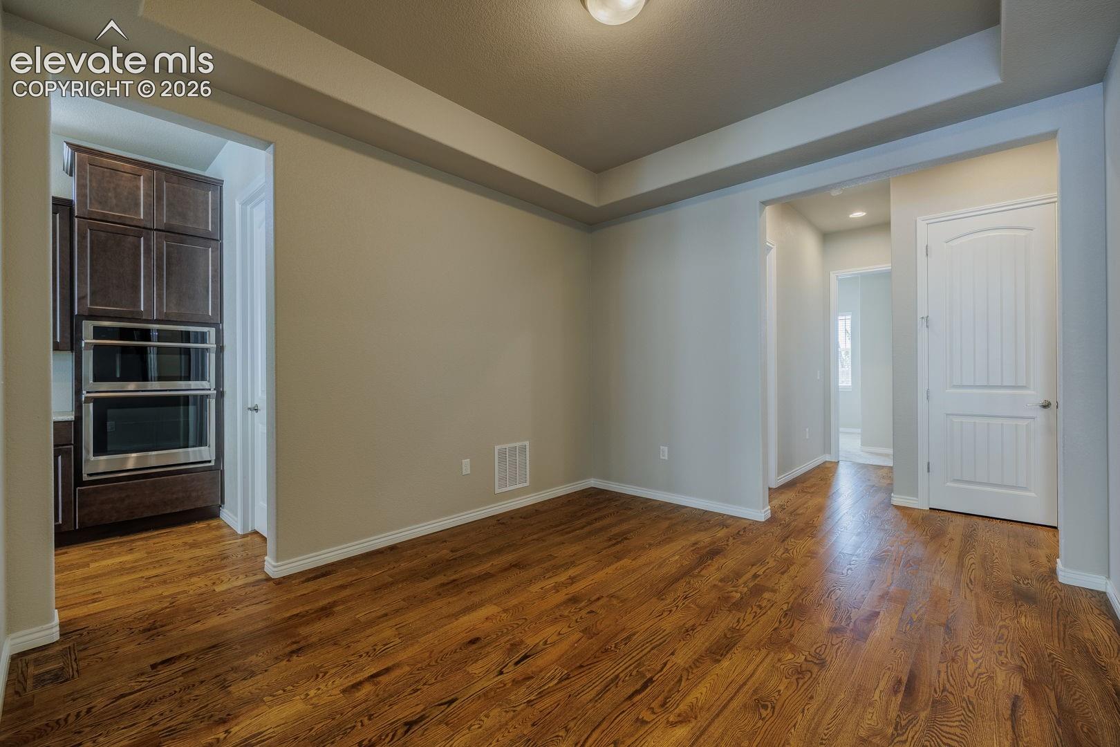 Formal dining area off kitchen