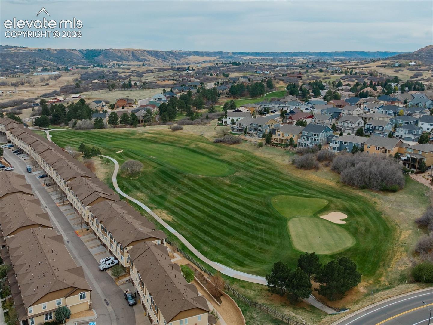 View of Plum Creek Golf Club behind Sawgrass complex