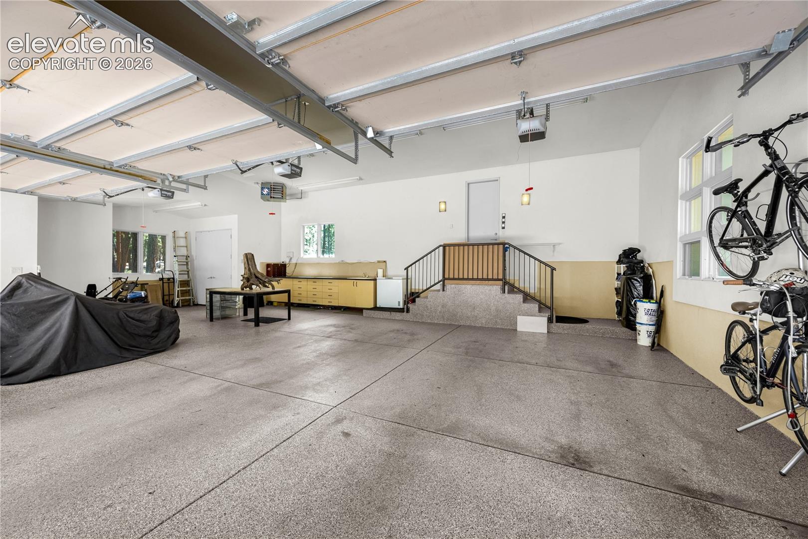 Large storage closets in garage