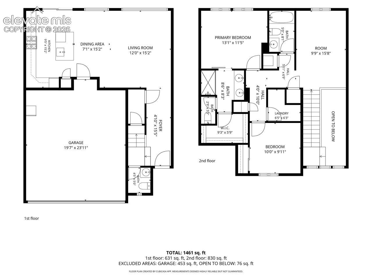 Both floor plans side by side