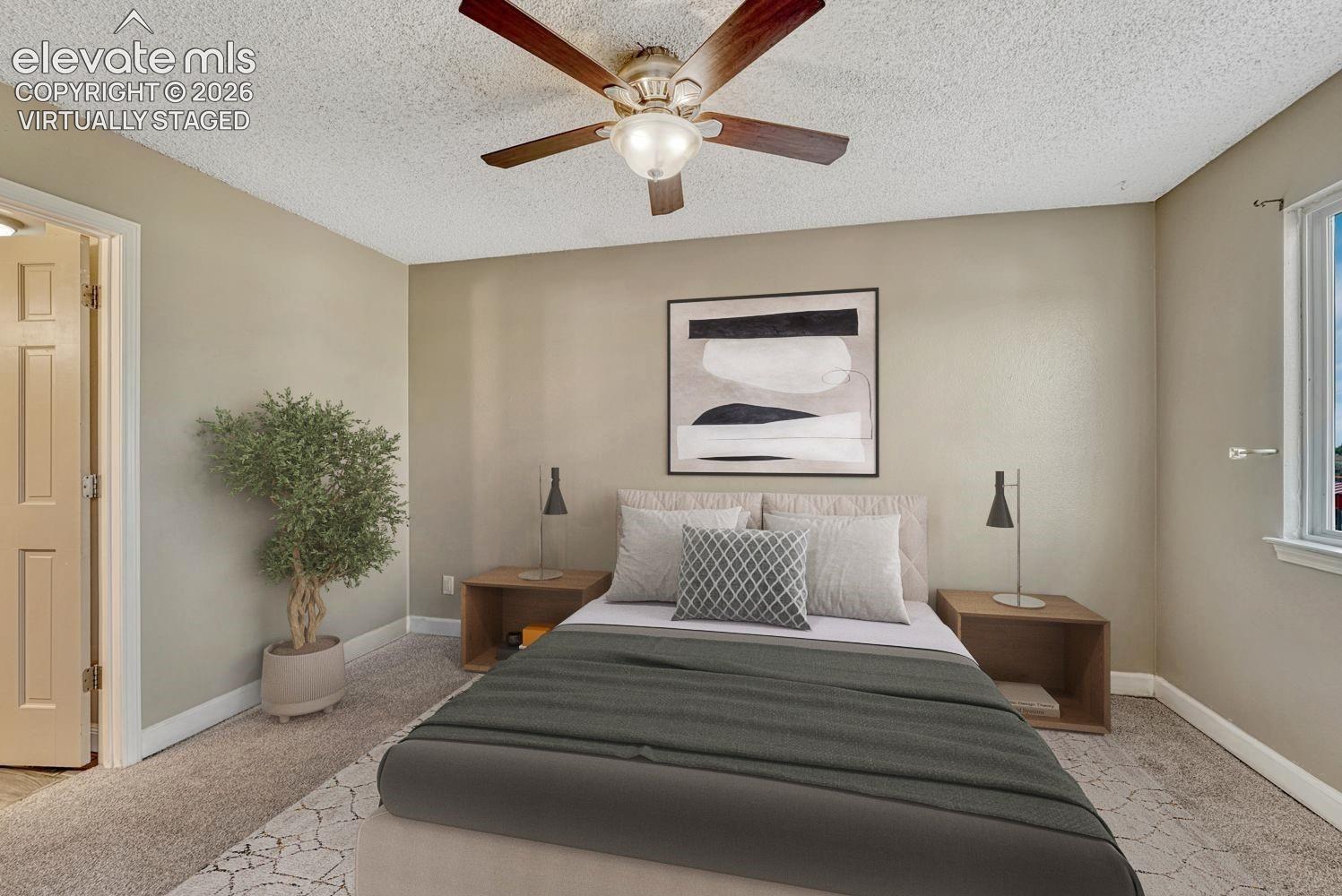 Virtually staged owner's suite