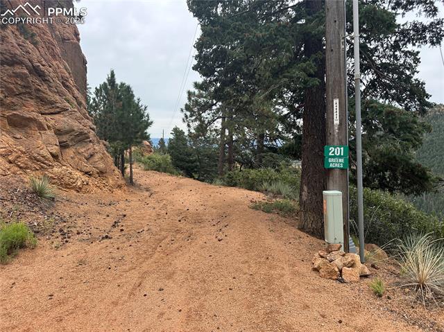 Beginning of the driveway