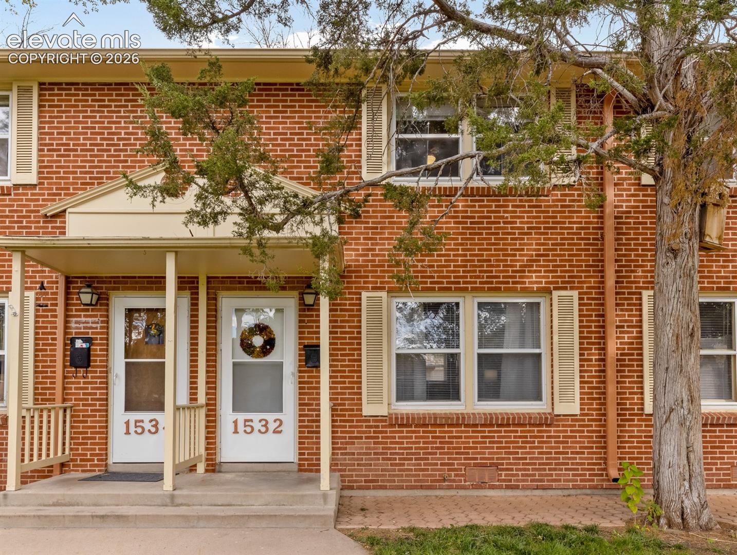 The unit with the white door is 1532