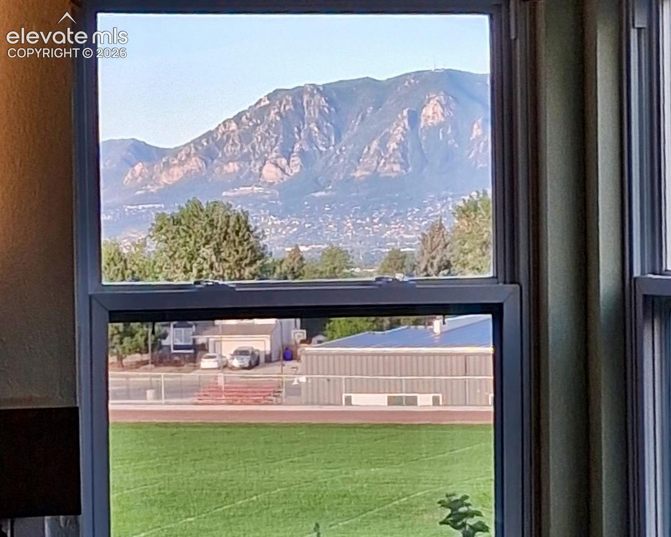 Mountain views from inside the home