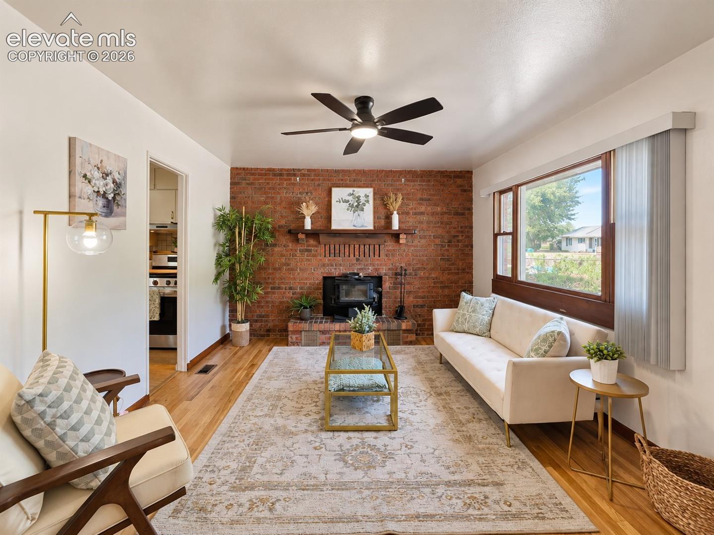 Wall-To-Wall Fireplace