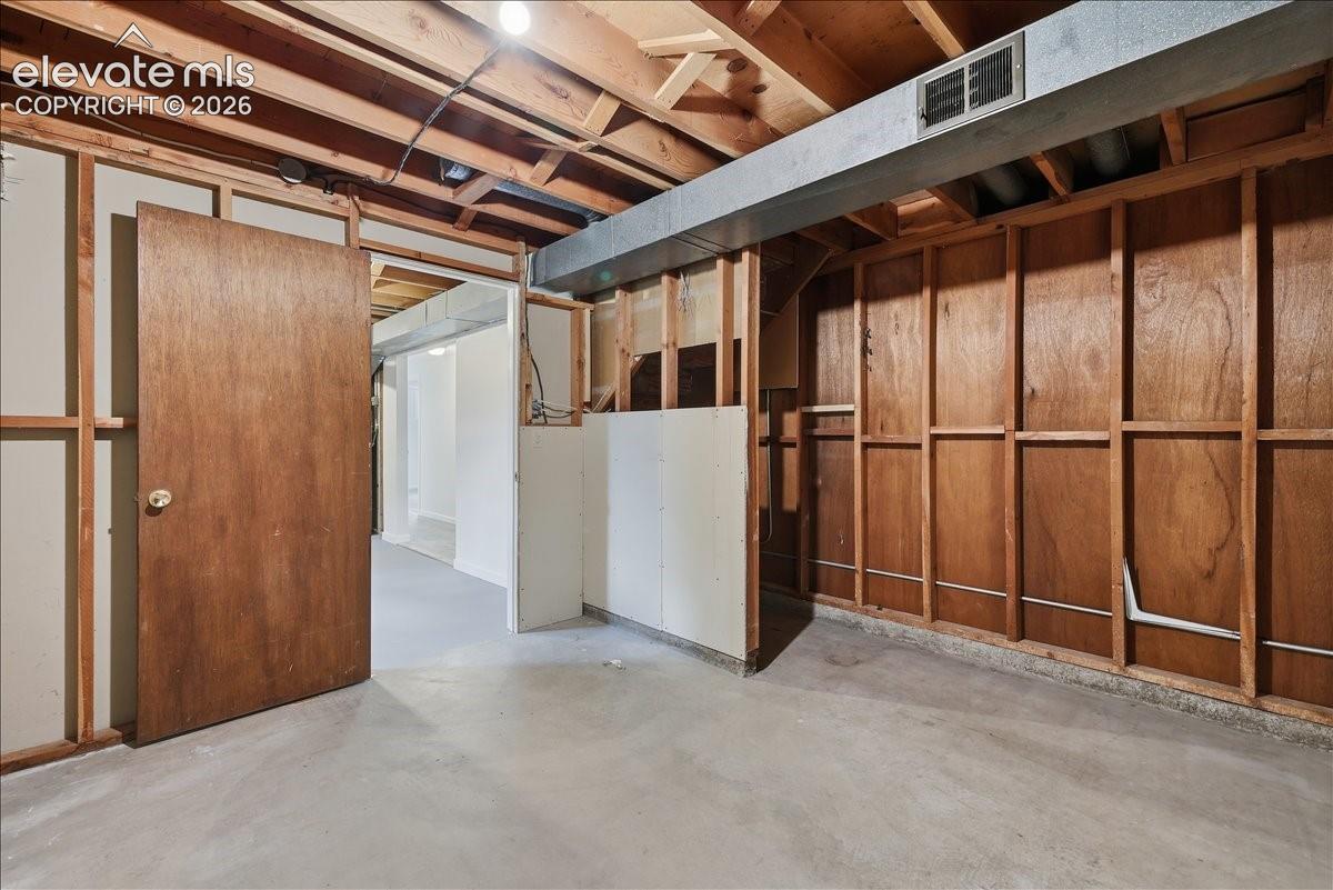 Storage room lower level.