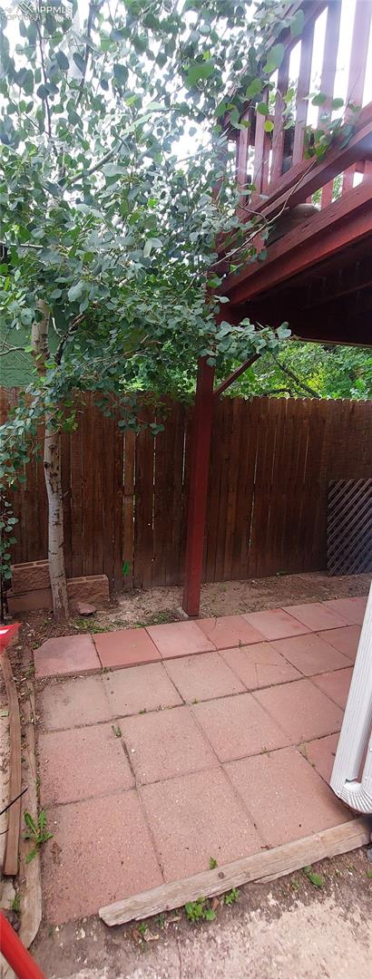 Lower level rear covered patio