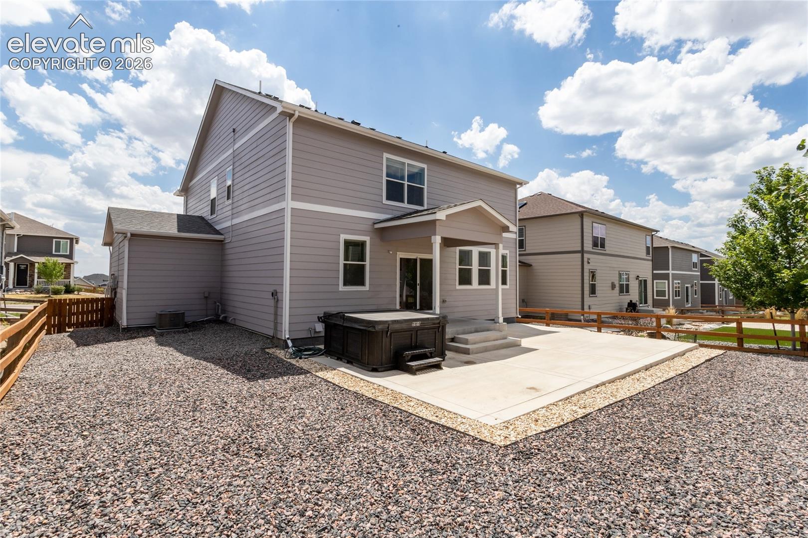 Low maintenance backyard offers many possibilities. 
