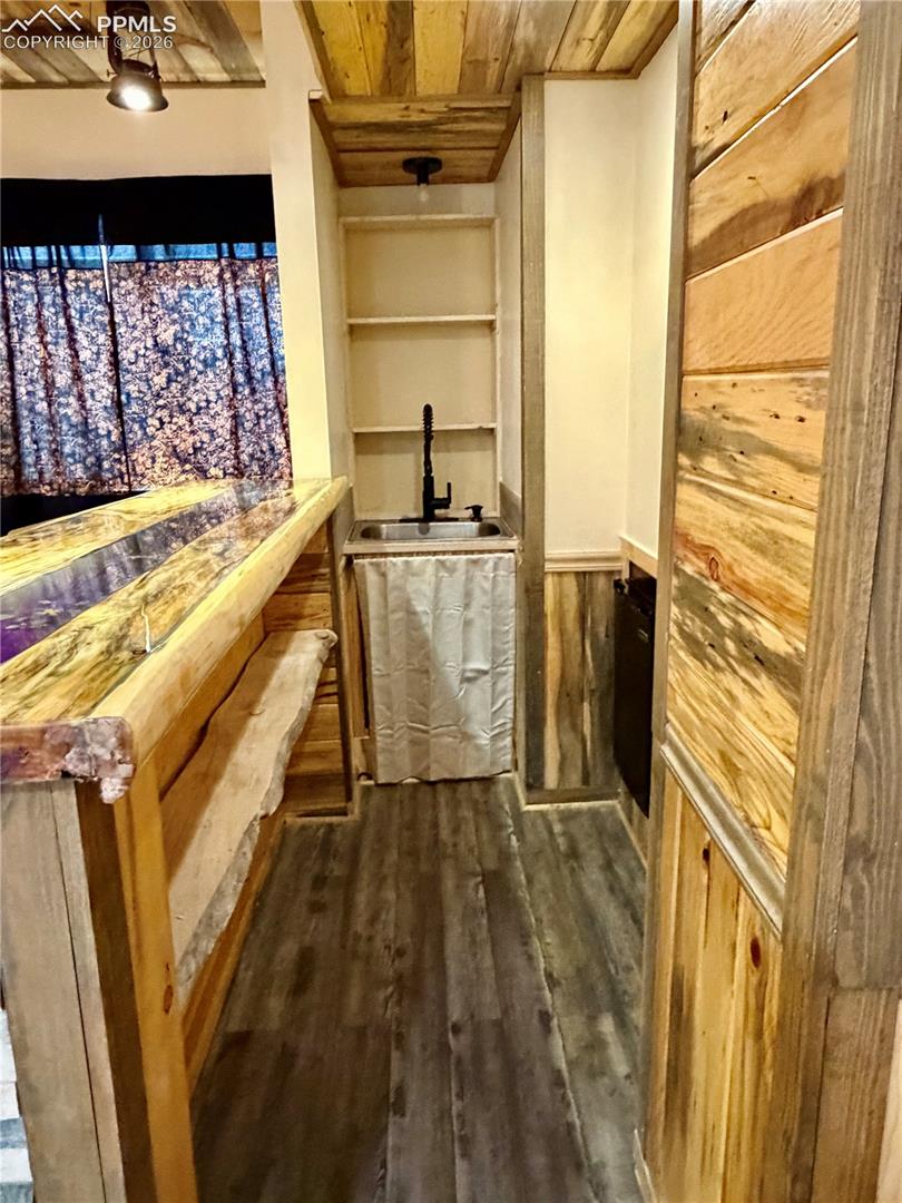 Sink and mini refrigerator