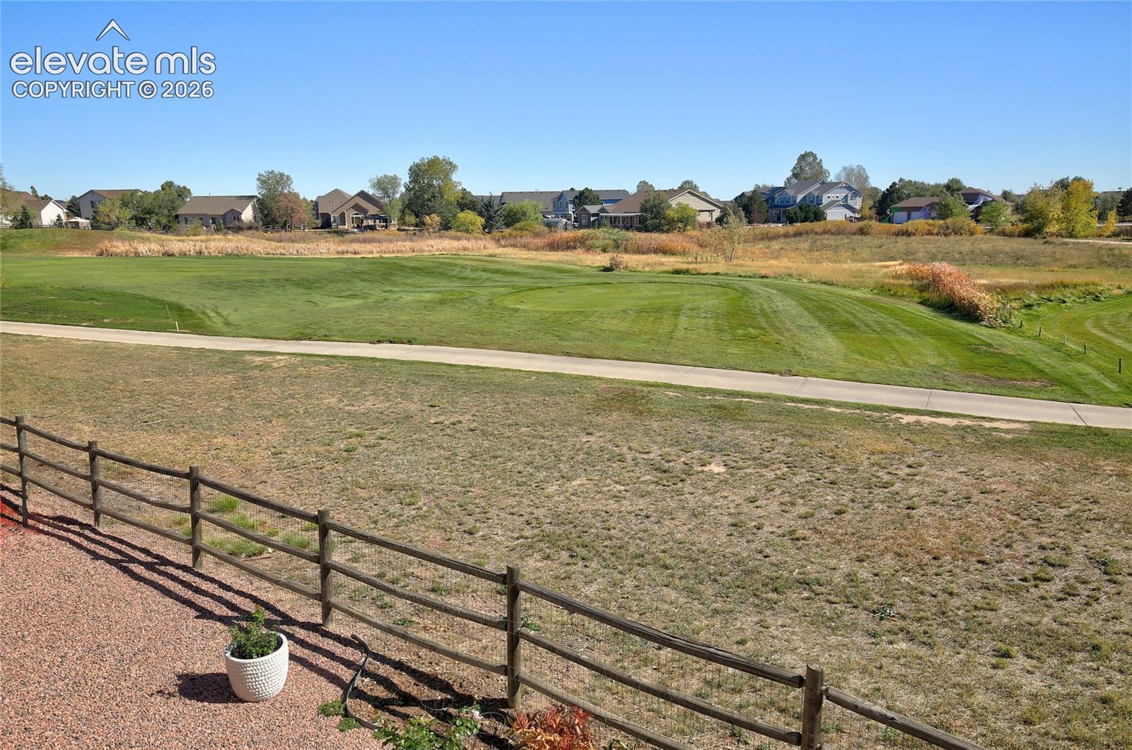 7th tee box adjacent to rear property