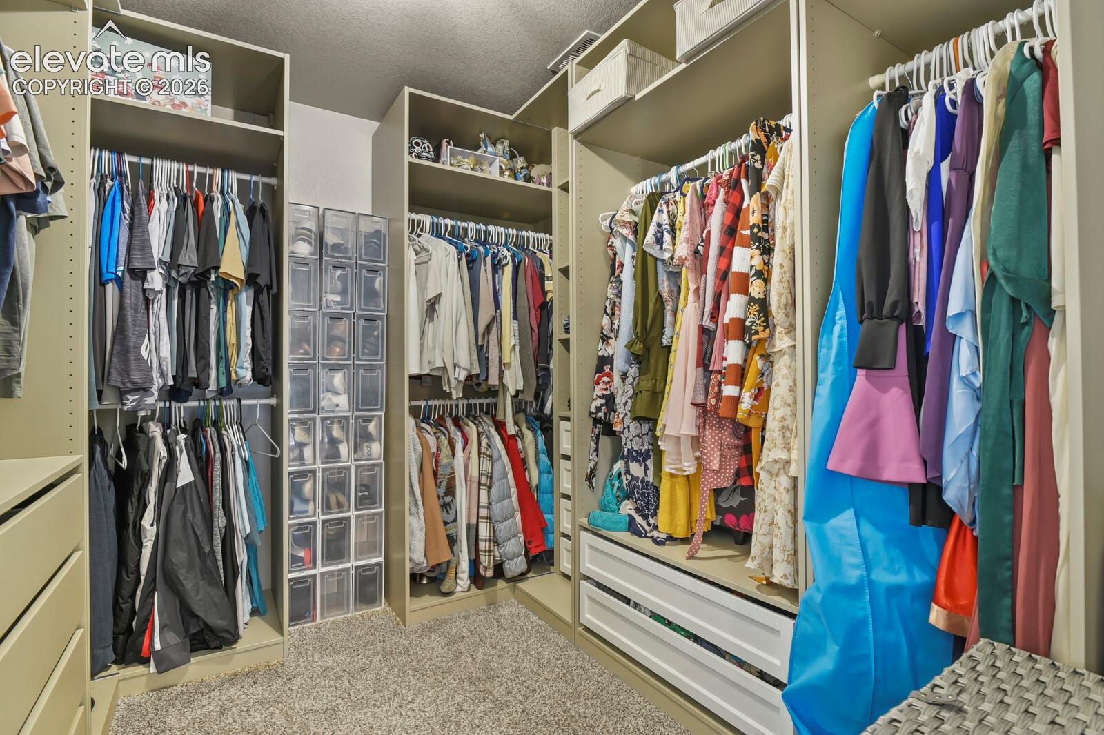 Customized primary closet
