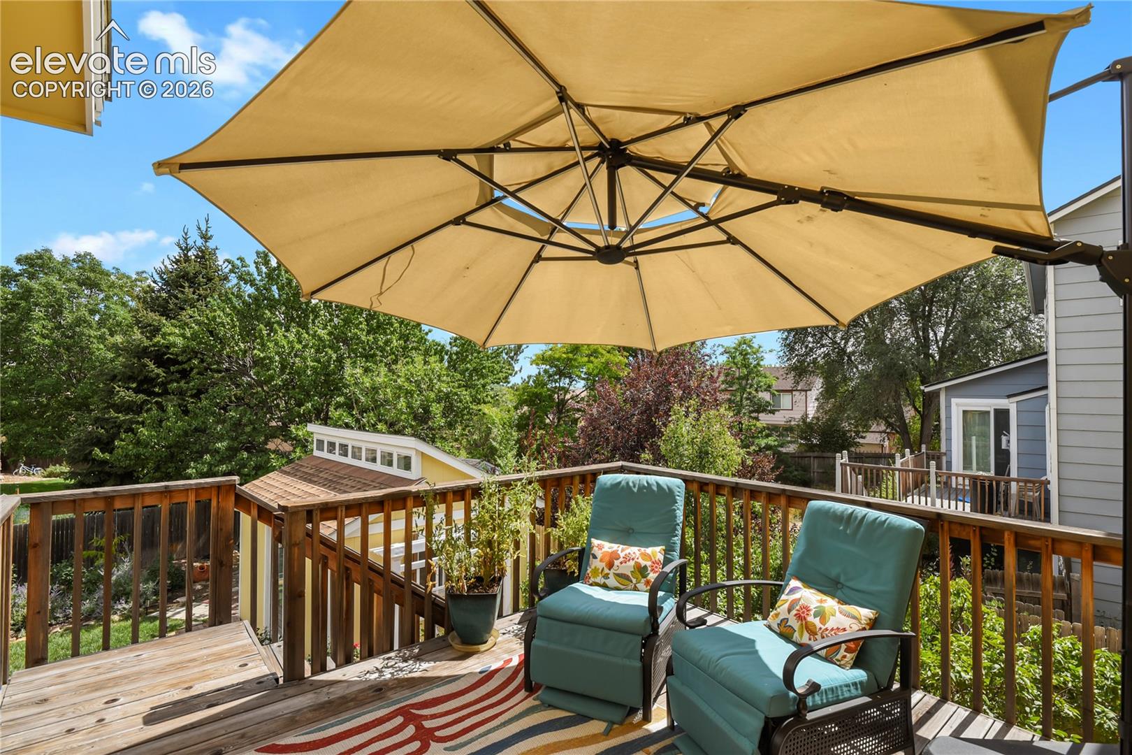 relaxing deck