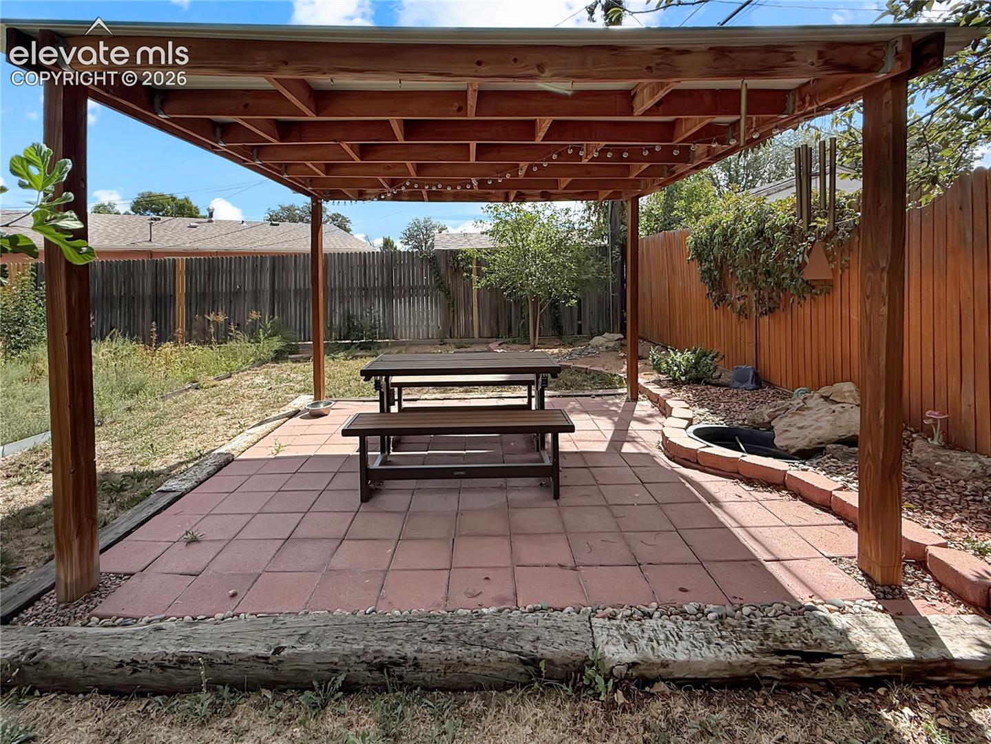 Back yard & patio