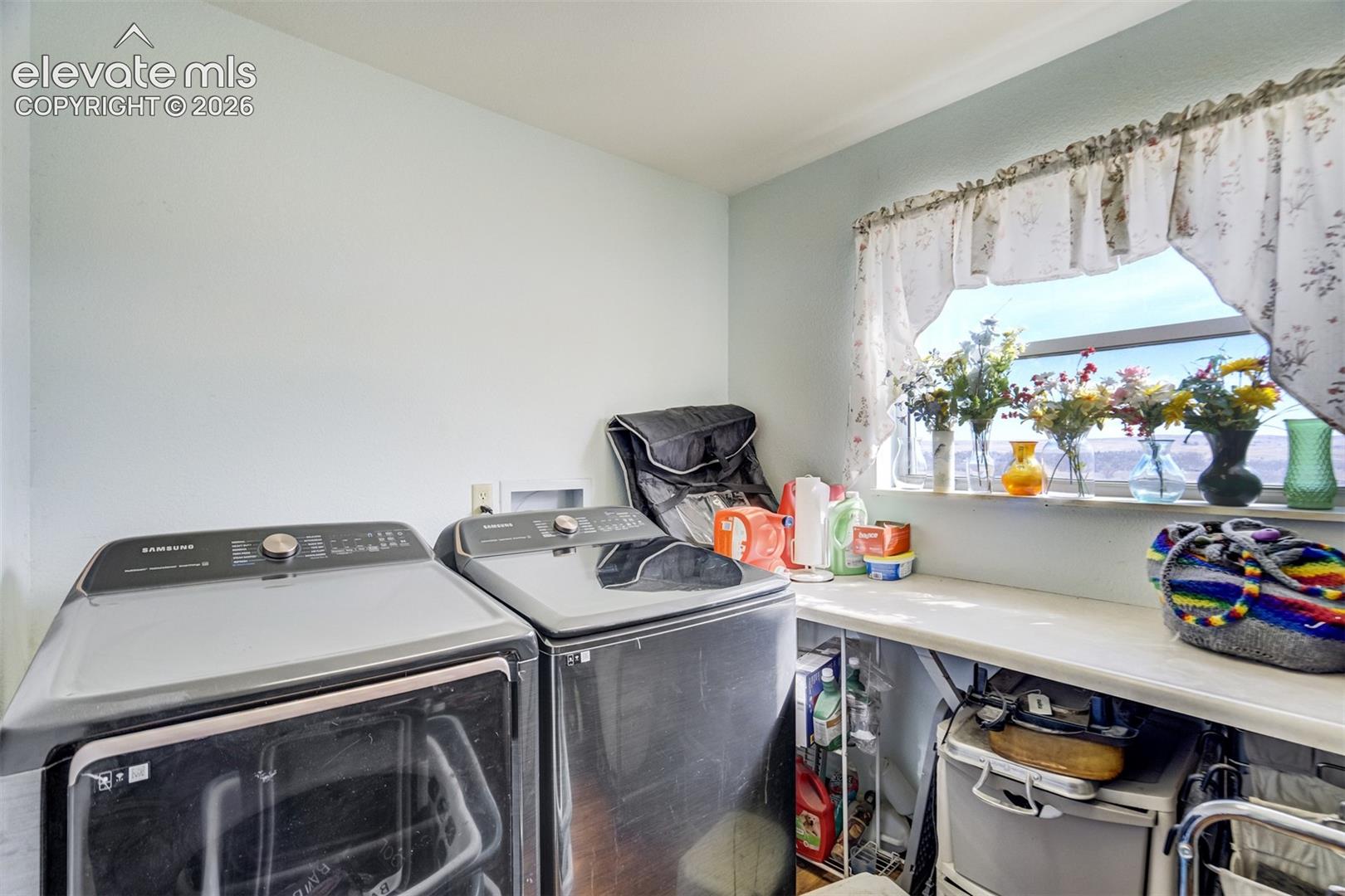 Main level laundry room.
