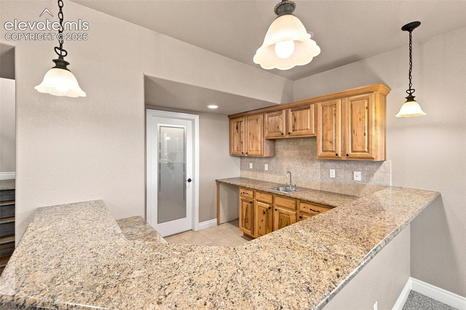 Spacious Wet Bar and Wine Cellar!