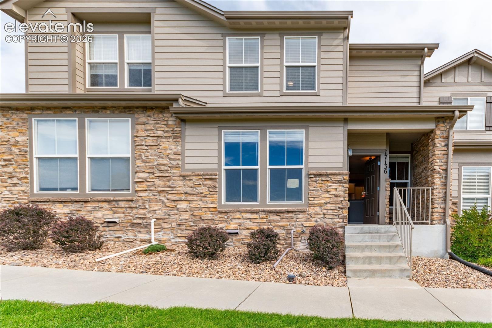 Don't miss this opportunity to own a lovely 2-story townhome in Walters Commons! This unit is set back and has lovely views of mountains and the surrounding open space around the complex. The bright kitchen, complete with stainless-steel appliances, overlooks the main living room on the main level; all appliances stay! All bedrooms are on the upper level. The master bedroom has an adjoining 4-piece bath that awaitis your final touches. This affordable unit has so much to offer, so come see it today!
