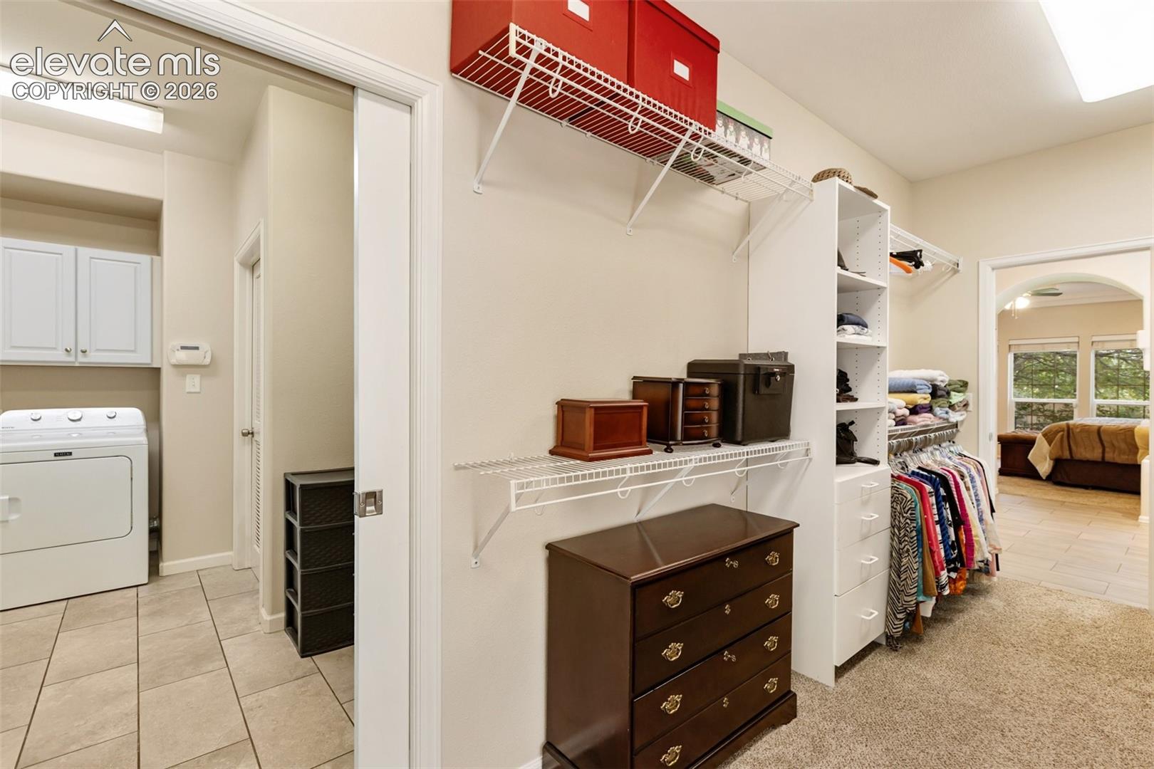 Master bedroom enormous walk-in closet