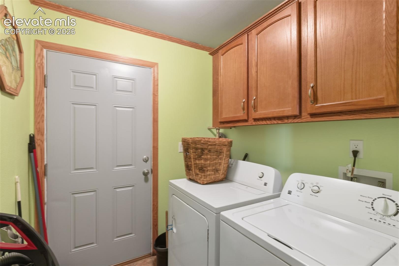 with door to rear yard