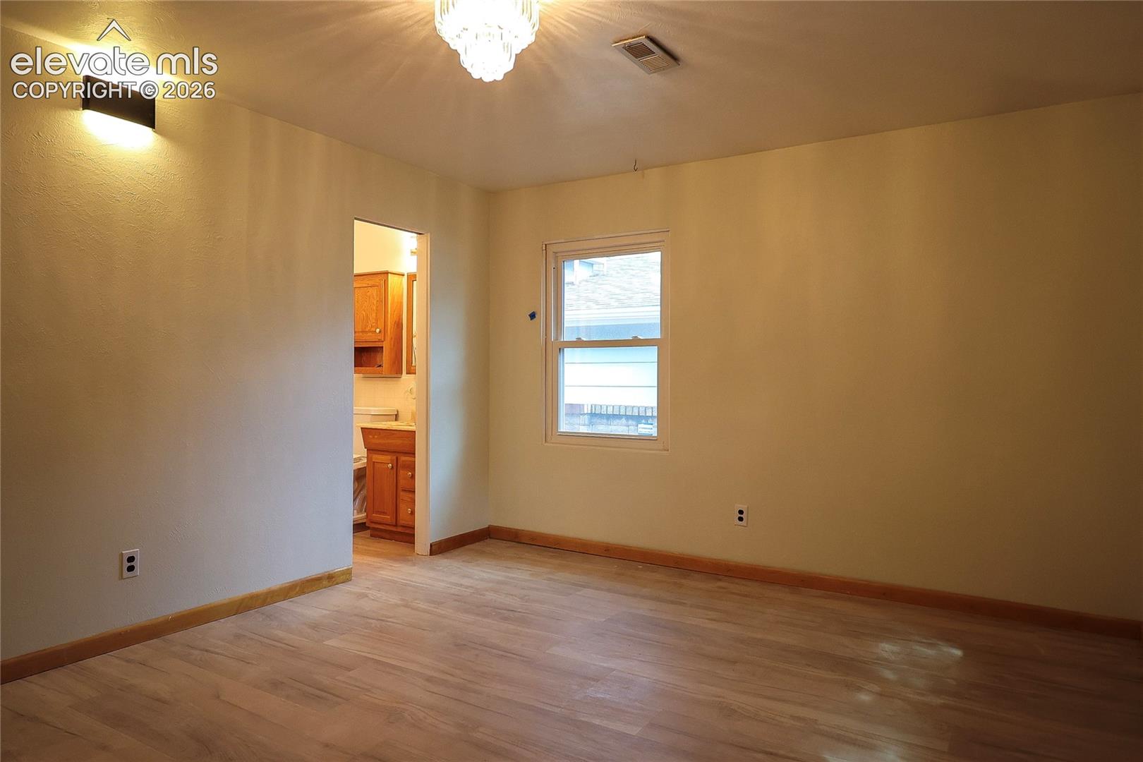 Bedroom 2 w small bath and closet