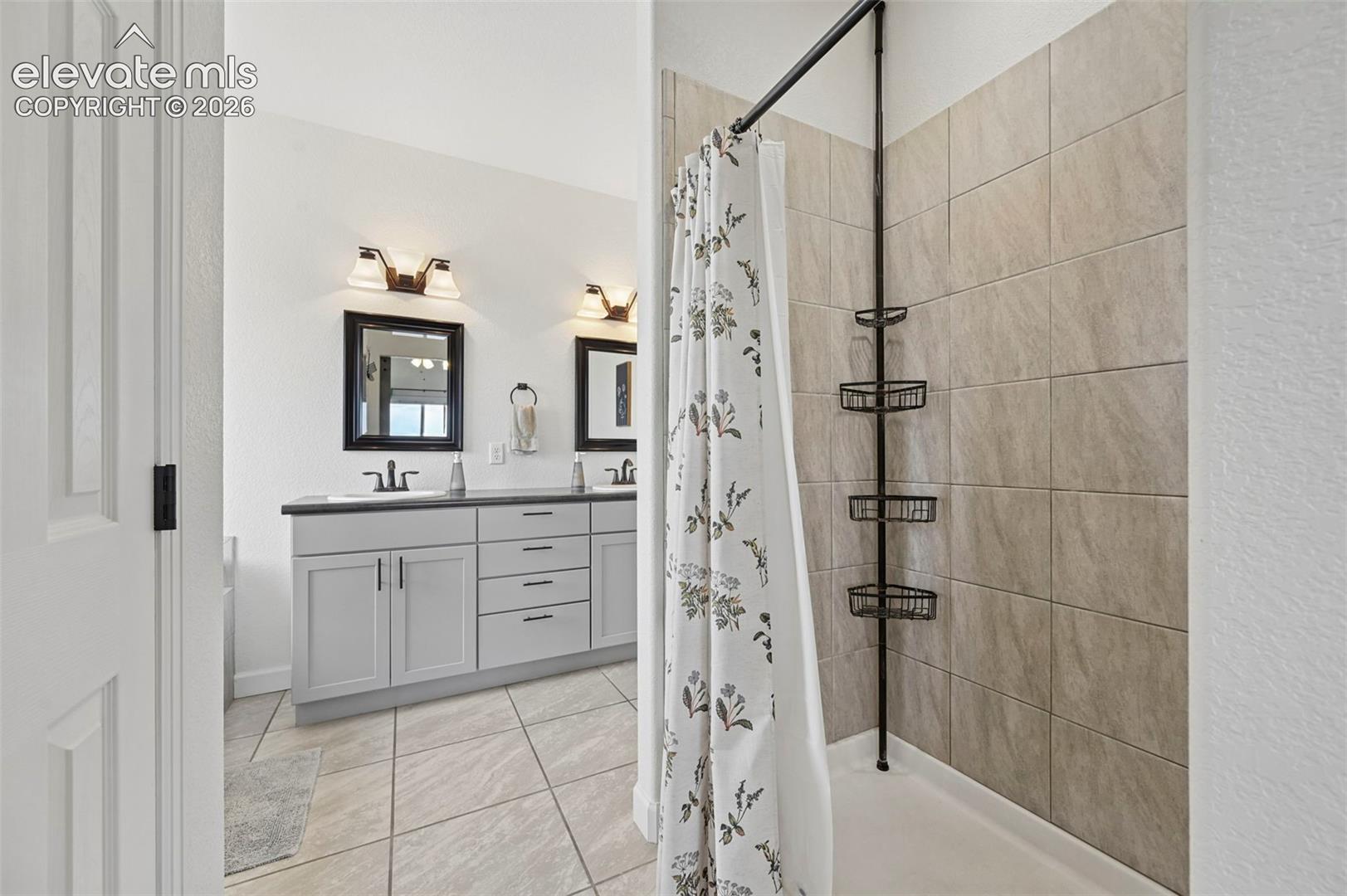 Primary Bathroom with large shower