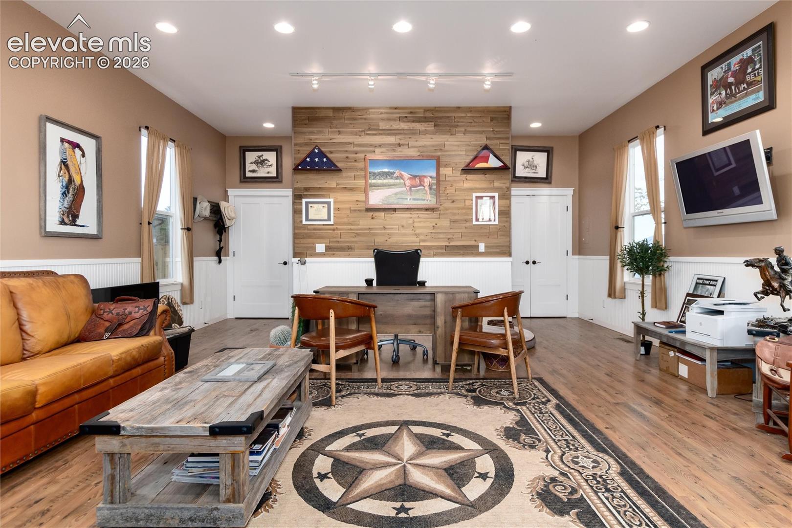 Schoolhouse is being used as an exeuctive office- possibilities are endless!
