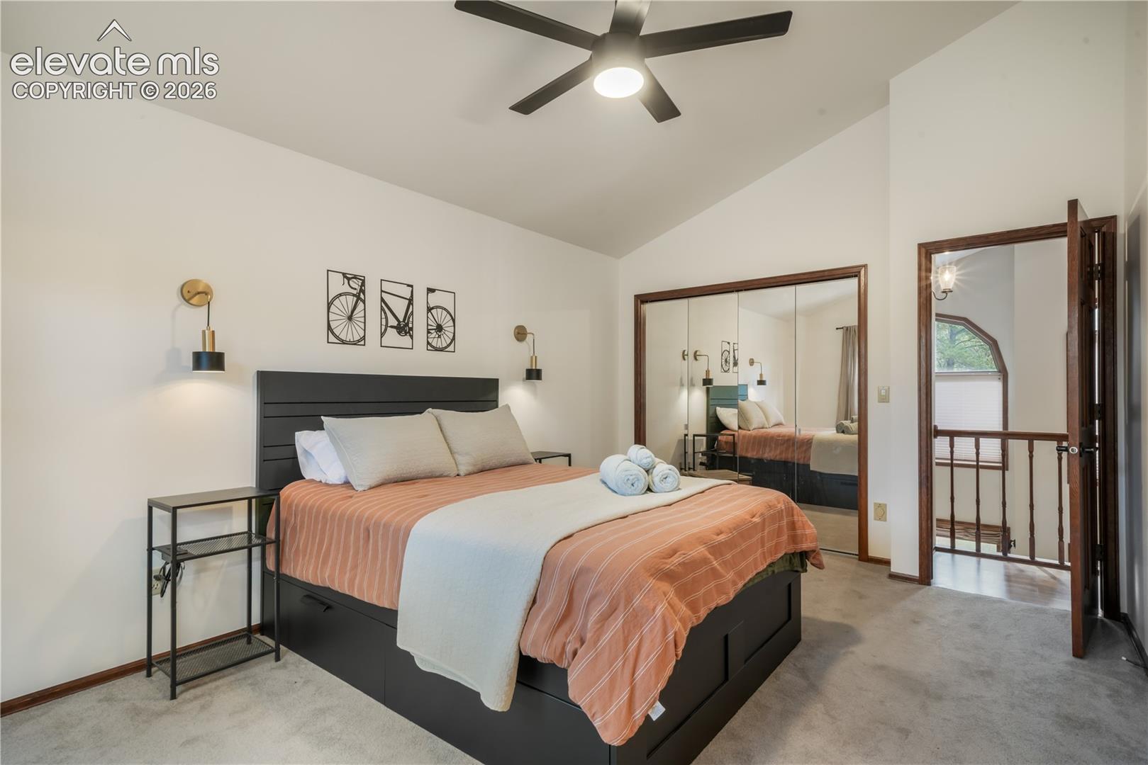 Ceiling fan and carpet