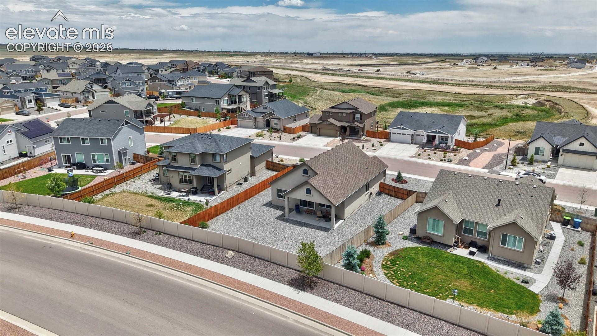 Aerial View of Back Yard