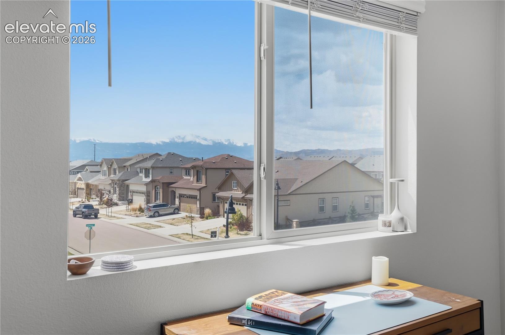 Views of the front range and Pikes Peak from the loft. 