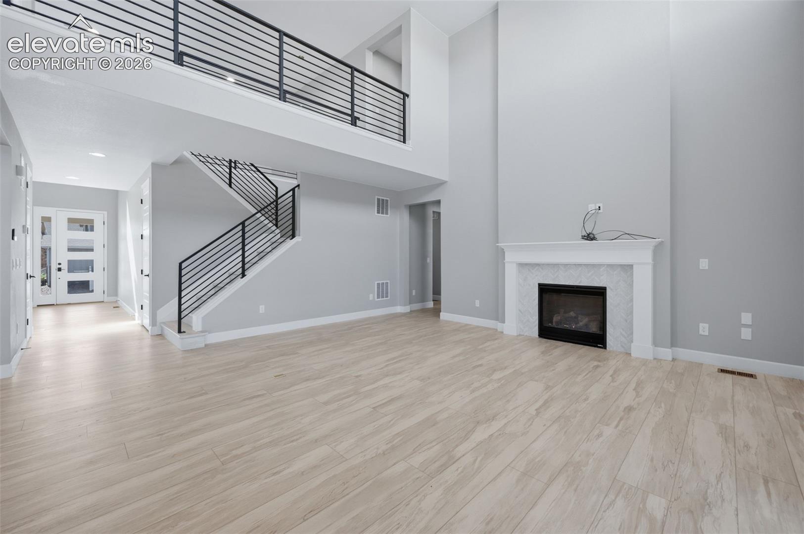 Soaring 18 Foot Ceilings In Living Room