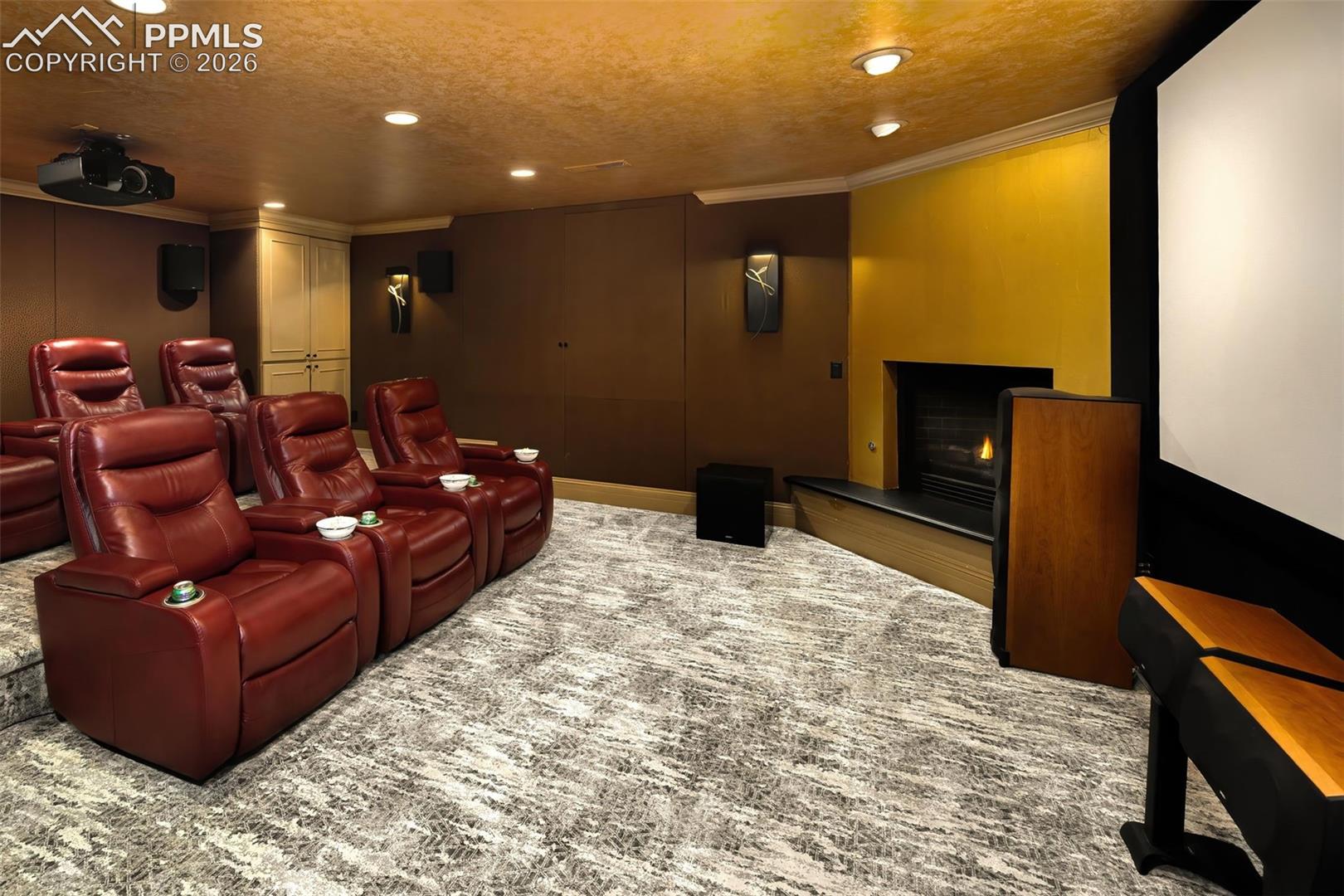 Theater Room With Egress Window